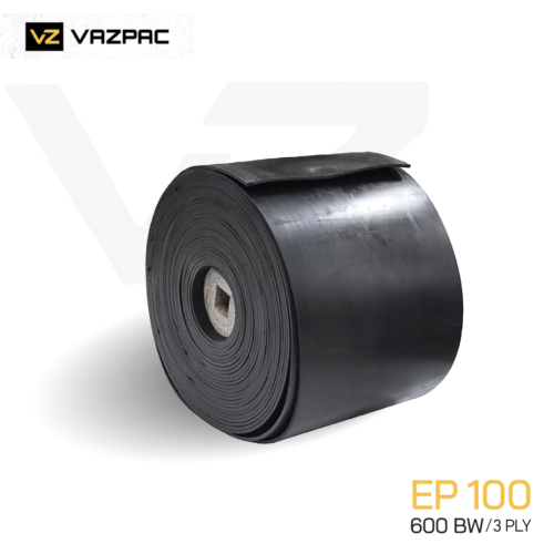 VAZPAC EP100 Rubber Conveyor Belts 3 Ply BW 600